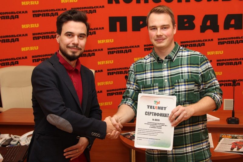 TELENET и «Комсомольская Правда» наградили суперчтецов!
